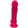 Silikónové dildo s prísavkou REAL FELIX LOVE - Ružové