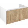 Sapho LOREA umývadlová skrinka 80x44x51,2cm, 1x zásuvka, dub alabama/biela matná SPH LE080-2231