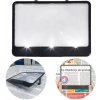 HomeLife Čítacia lupa s LED osvetlením PAGE BRIGHT 18 x 14 cm, 3x