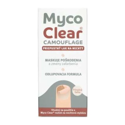 MYCO CLEAR Camouflage priepustný lak na nechty 5 ml