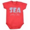 Dojčenské letné body Koala Sea Party červené Červená 86 (12-18m)