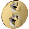 Hansgrohe Ecostat S - Termostatická batéria pod omietku na 2 spotrebiče, leštený vzhľad zlata - 15758990