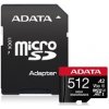 Adata 512GB MicroSDXC AUSDX512GUI3V30SHA2-RA1