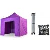 Nožnicový párty stan 3x3 m TENTino SMALL HEXAGON Farba opláštenia: 15A - FIALOVÁ