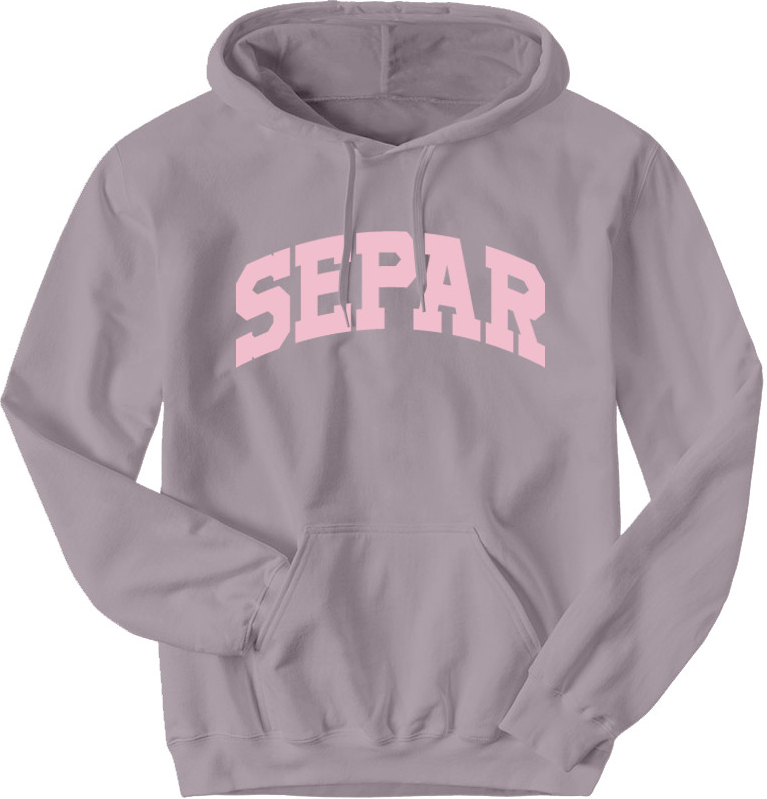 Separ mikina University Hoodie Svetlá Fialová