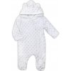 Zimný dojčenský overal z Minky Nicol Bubbles Biela