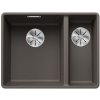 Blanco Subline 340/160 - Silgranitový drez, 55x43 cm, drez vľavo, InFino, sivá 527344