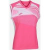Joma Dámsky dres SUPERNOVA II T-SHIRT FLUOR PINK-WHITE SLEEVELESS Veľkosť: M