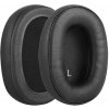 Náhradné náušníky pre slúchadlá Audio Technica ATH-SR9, DSR9BT, DSR7BT - Čierne, kožené