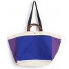 HAY Bavlnená taška Weekend Bag M Electric Blue Multi