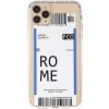 AppleKing kryt z mäkkého plastu so vzorom letenky pre iPhone 12 Pro Max - Rím - možnosť vrátiť tovar ZADARMO do 30tich dní