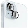 FIXED Camera Glass tvrdené sklá s hliníkovým rámčekom na ochranu šošoviek zadného fotoaparátu pre iPhone 15 / 15 Plus - strieborná FIXGC2-1200-SL - možnosť vrátiť tovar ZADARMO do 30tich dní