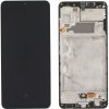 LCD Displej + Dotykové sklo + Rám Samsung A325 Galaxy A32 - originál Farba: Čierna