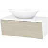 Dreja Umývadlová skrinka INVENCE SZZ 80 (umývadlo Triumph) - L01 Biela vysoký lesk / D04 Dub
