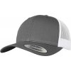 Flexfit | 6606, Vintage Trucker šiltovka, sivá Dark - biela