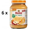 Holle Bio broskyňa a jablko 6 x 190 g