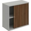 Hobis Policová skriňa Strong, 80x76,8x40 cm, orech/sivá