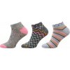 Dámske členkové ponožky NOVIA KM03 | multipack 3 páry 25-27