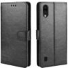 Knižkové puzdro ZTE Blade A5 2020 Litchi textúra čierna farba