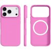 AppleMix Kryt pre iPhone 17 Pro - sub. MagSafe - ultra tenký silikónový - ružový
