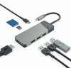 GREEN CELL Adaptér HUB GC Connect 7in1 (3xUSB-A 3.1 HDMI 4K 60Hz USB-C PD 85W) pre Apple MacBook M1/M2, Lenovo X1, Asus ZenBook, Dell XPS
