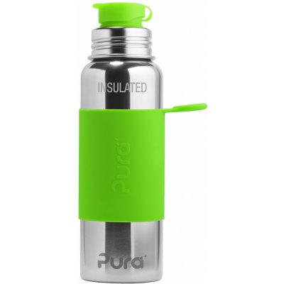 Pura® TERMO fľaša so športovým uzáverom 650ml zelená, čierna, aqua, ružová Farba: Zelená