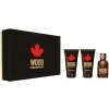 Dsquared2 Wood pour Homme EDT 50 ml + balzam po holení 50 ml + sprchový gél 50 ml darčeková sada