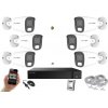 Monitorrs Security AI hybrid Light IP 6 kamerový set 5 Mpix WTube (6143K6) (Monitorrs Security)