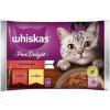 Whiskas Pure Delight s hovädzím a kuracím mäsom 4 x 85 g