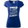 1966 v kocke Dámske tričko Pure Kráľovská modrá