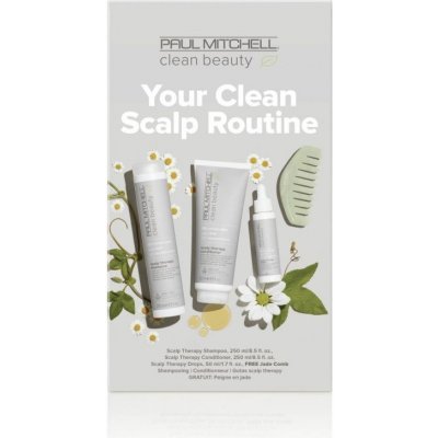 Paul Mitchell Clean Beauty Scalp Therapy Set - Šampon 250 ml + kondicionér 250 ml + sérum 50 ml Dárková sada