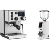 Rancilio Silvia BC PID + Eureka Atom W 65, white