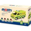 Monti System SEVA Stavebnice MS 06.1 Ambulance Renault Trafic v krabici 22x15x6cm 1:35