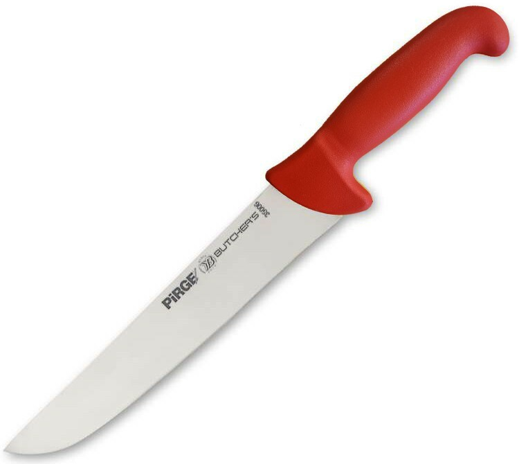 Pirge mäsiarsky plátkovací nôž 22 cm červený BUTCHER'S