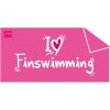 Uterák BornToSwim I Love Finswimming Towel Ružová + výmena a vrátenie do 30 dní s poštovným zadarmo