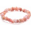 Nefertitis Opál ružový náramok sekaný NF15721 - obvod cca 16 až 23 cm