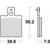 Brzdové platničky BRAKING (semi-metalická zmes SM1, 2 ks v balení)