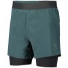 SCOTT Cyklistické nohavice krátke bez trakov - HYBRID ENDURANCE TECH - zelená/čierna M