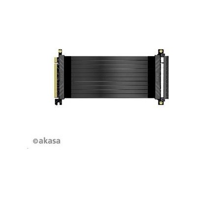 AKASA kabel RISER BLACK X2 Premium PCIe 3.0 x 16 Riser, 30cm