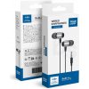Slúchadlá Blue Star Wire Earphones Jack 3,5 mm With Microphone M09 1,2 M Black