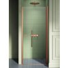 New Trendy New Soleo Copper Brushed sprchové dvere 80 cm výklopné medená brúsená/priehľadné sklo D-0490A