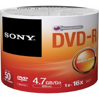 Sony DVD-R 4,7GB 16x, 50ks od 49,91 € - Heureka.sk