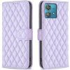Peňaženkové kožené puzdro Diamond Flip na Motorola Edge 40 Neo - Fialová