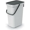 Keden Kôš odpadkový SYSTEMA Q COLLECT popolavý s čiernym vekom 12 l