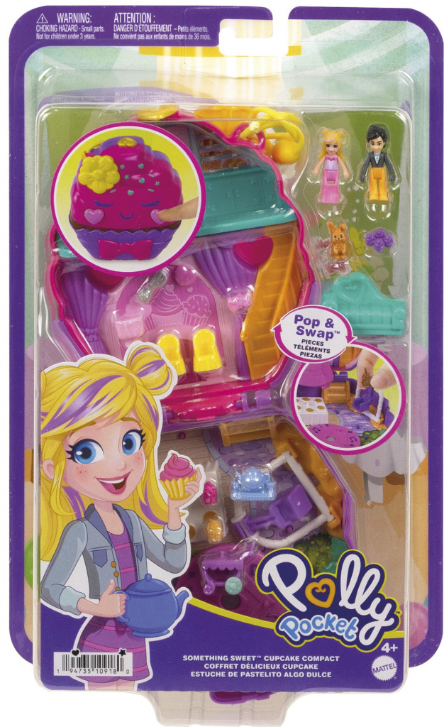 MATTEL Polly Pocket mini pocketová kabelka Pekařství Cupcake