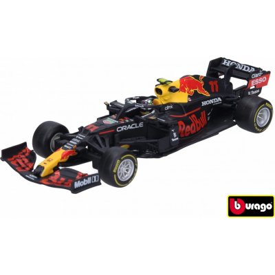 Bburago 2020 RACE F1 červenáBull Racing RB16B 2021 11 Sergio Pérez with helmet hard case BB38056nr11 1:43