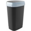KIS Kôš na odpad Dual Swing Bin L - 50L, čierny