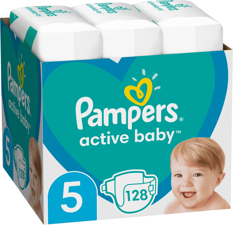 Pampers Active Baby 5 128 ks