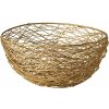 Style Point Kovový drátěný košík 30 cm, zlatý