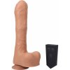 Doc Johnson Fort Troff Uncut Thruster Black, silikónový prirážací vibrátor s prísavkou a diaľkovým ovládaním 21,6 x 5,1 cm